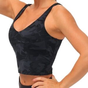 NWT The Gym People Longline Wireless Camo Sports Bra Tank Women's size S